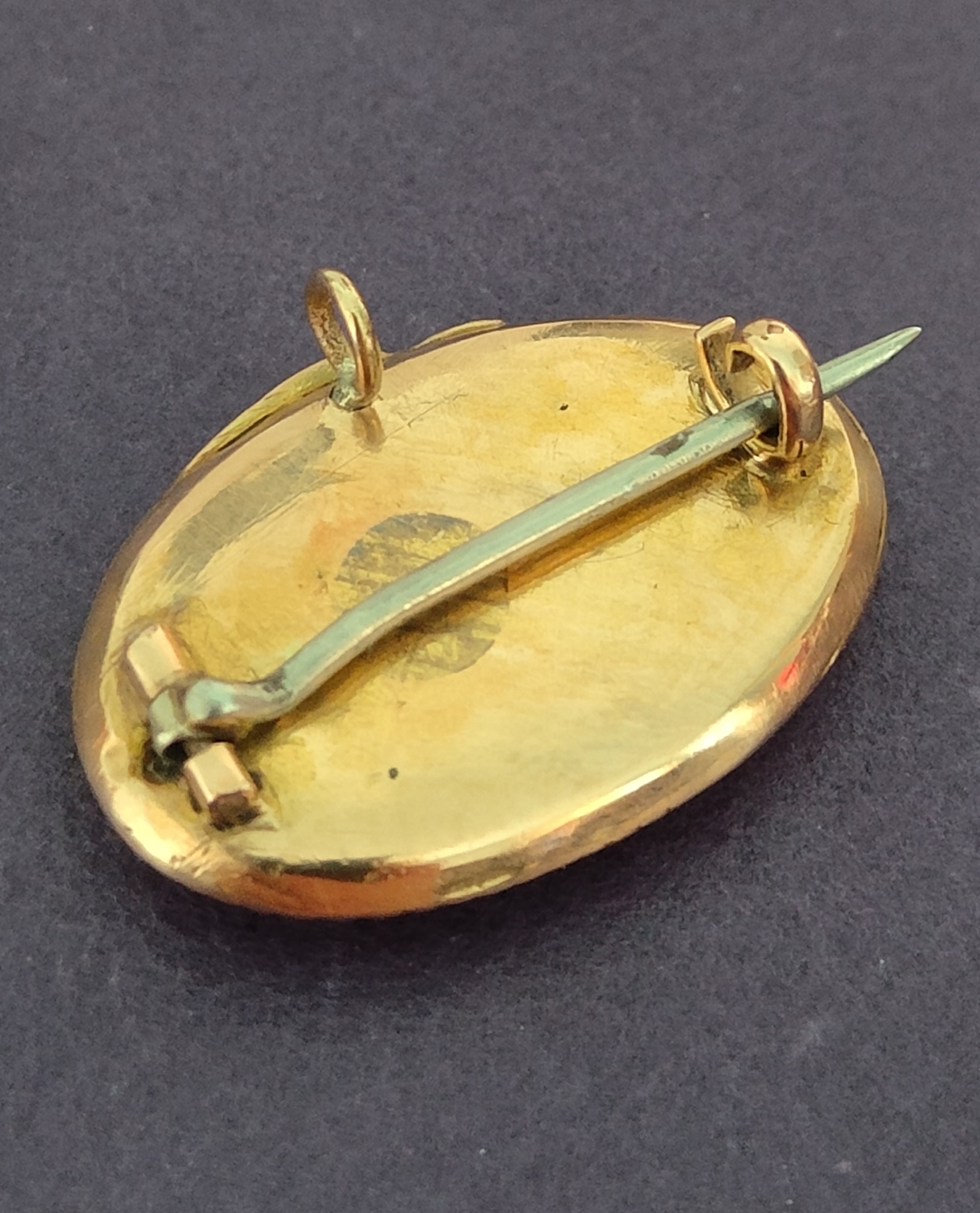 c1800 AUTHENTIC GEORGIAN LOVER'S EYE MOURNING PORTRAIT BROOCH 18ct GOLD OUROBOROS MOUNT - Image 3
